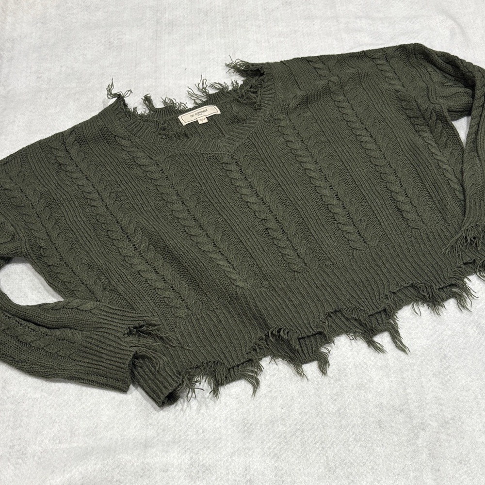Olive V-Neck Sweater